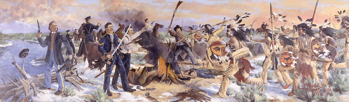 Mural of Gunnison Massacre