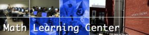 math learning center sign