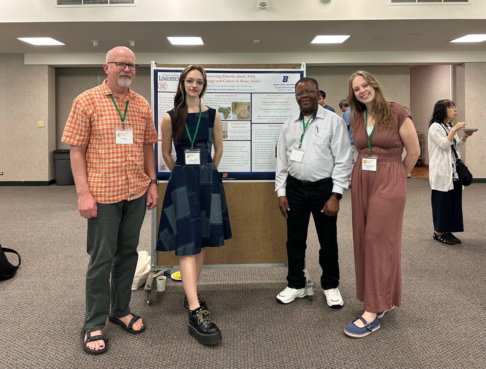 Linguistics faculty and students at the International Conference on Language Documentation and Conservation in 2025