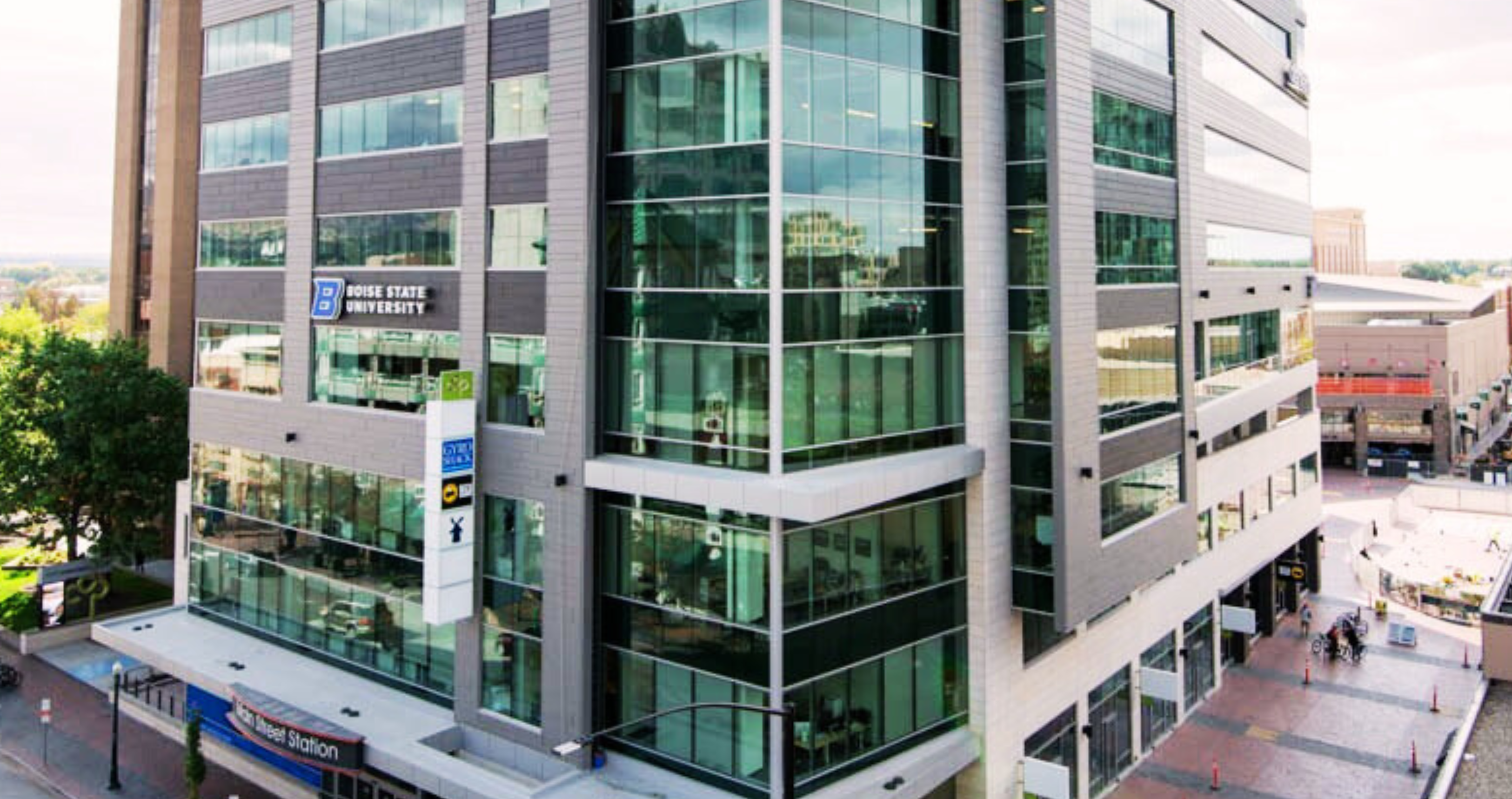 Boise State building in downtown